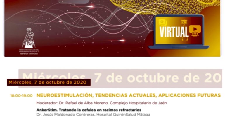 Ponente en el congreso de la  Asociación Andaluza del Dolor 2020