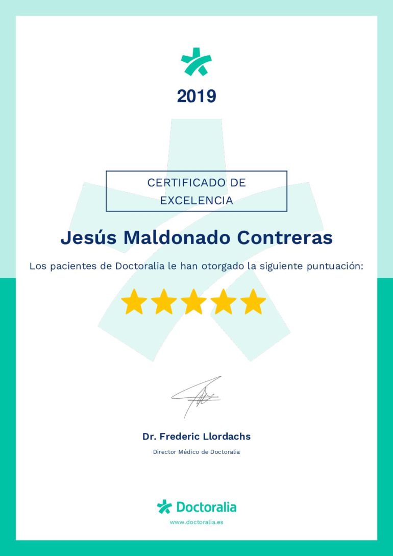 Certificado de excelencia 2019