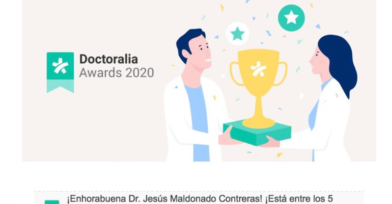 El Dr. Jesús Maldonado entre los 5 especialistas más votados en Doctoralia Awards España